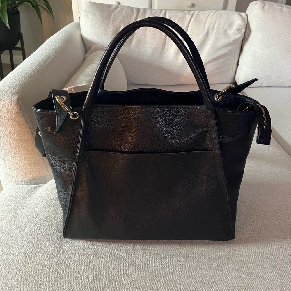 Sofia Fima | Luxury Italian Saffiano Leather Main Squeeze Tote Bag